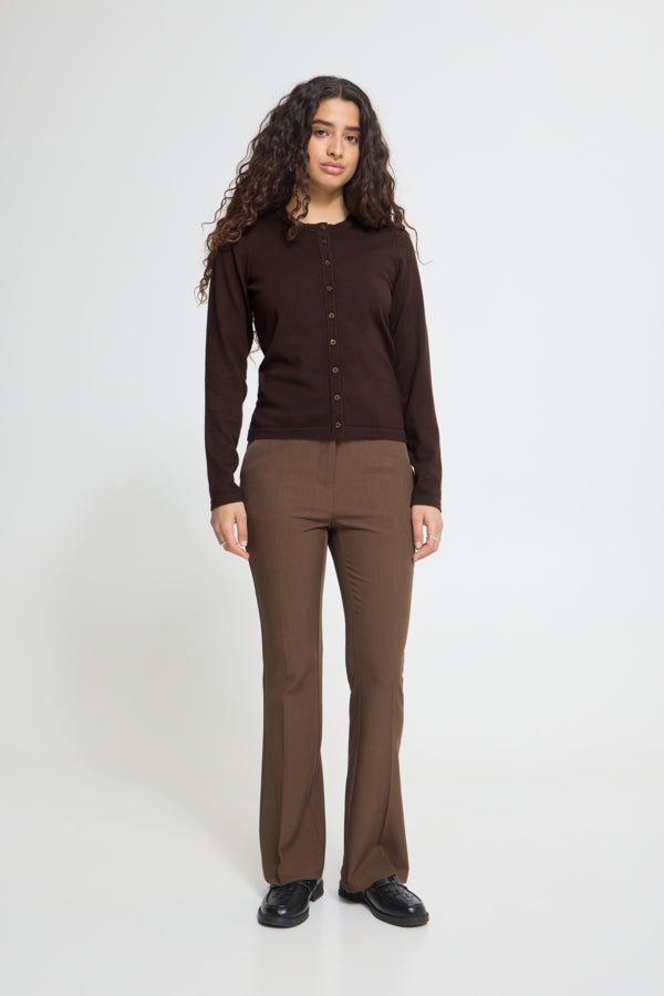 IHLULS O-NECK Cardigan Chocolate Torte