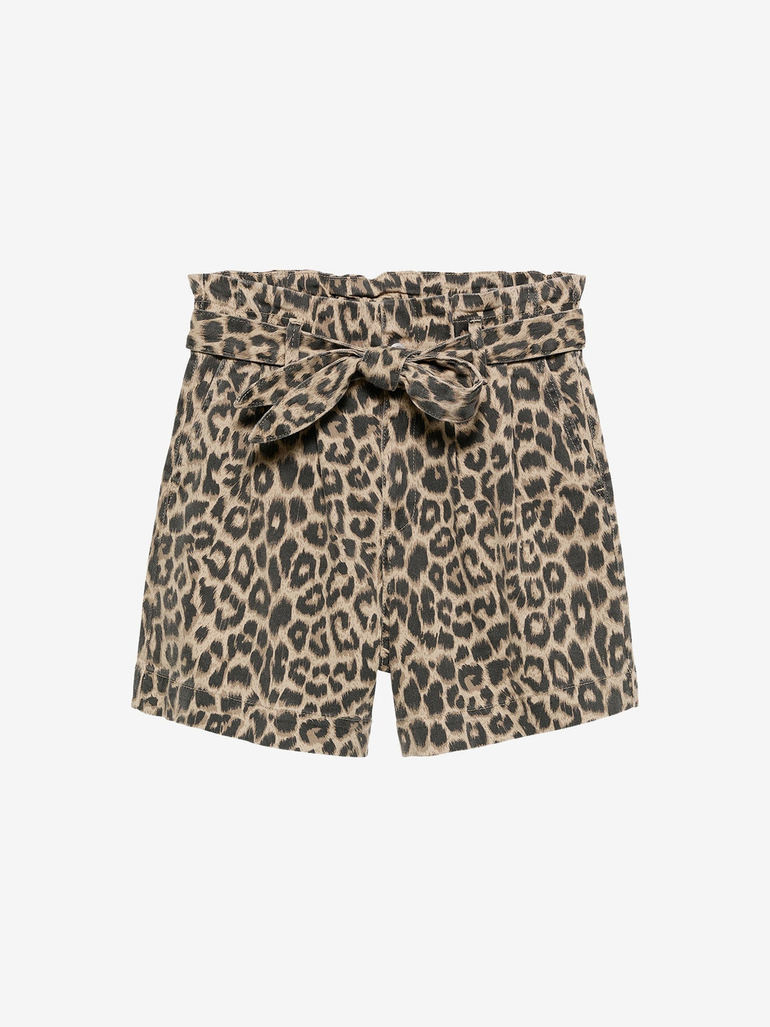 Leopard shorts with a comfortable waist Grey Morn