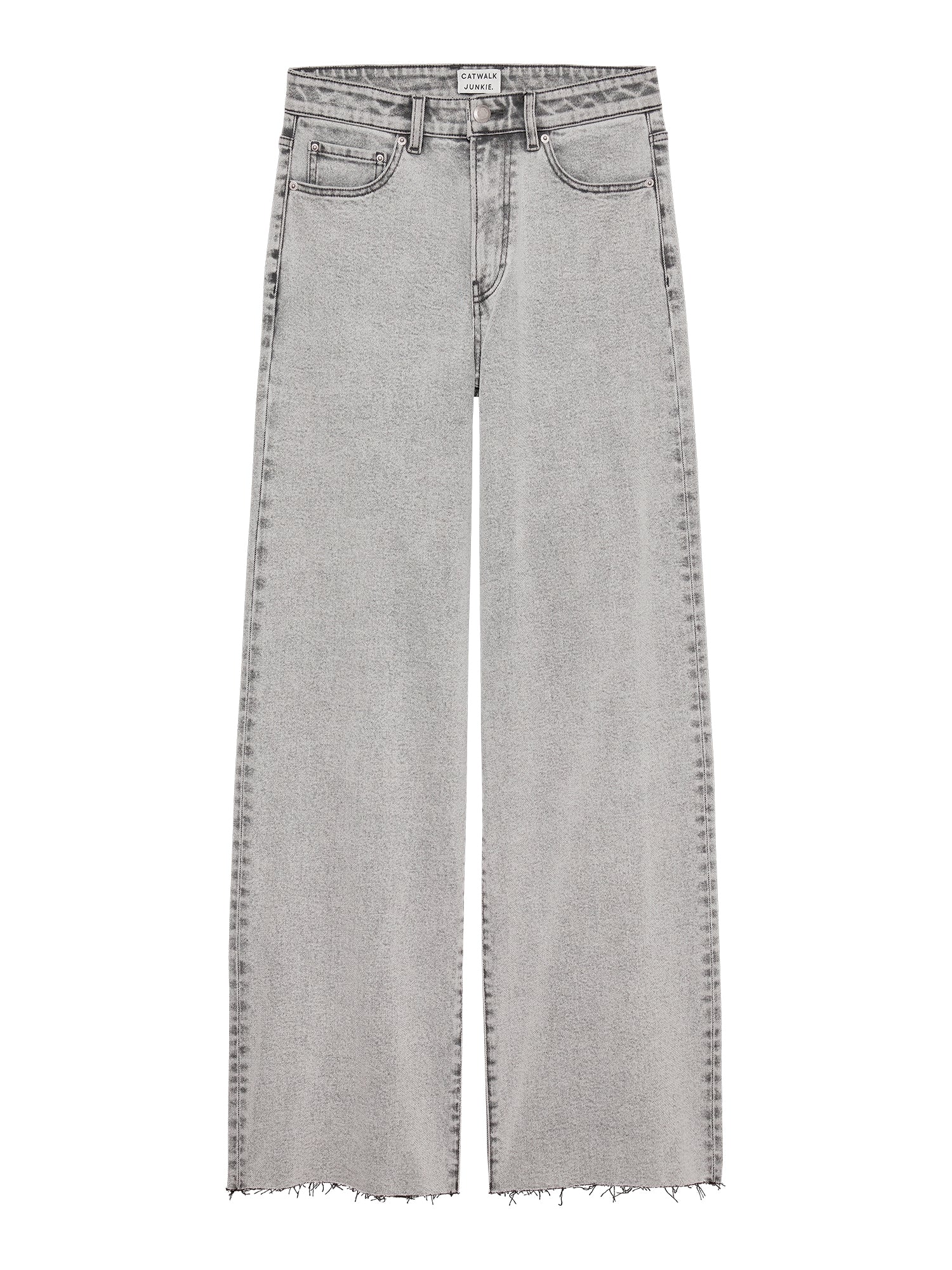 Loose fit jeans lichtgrijs
