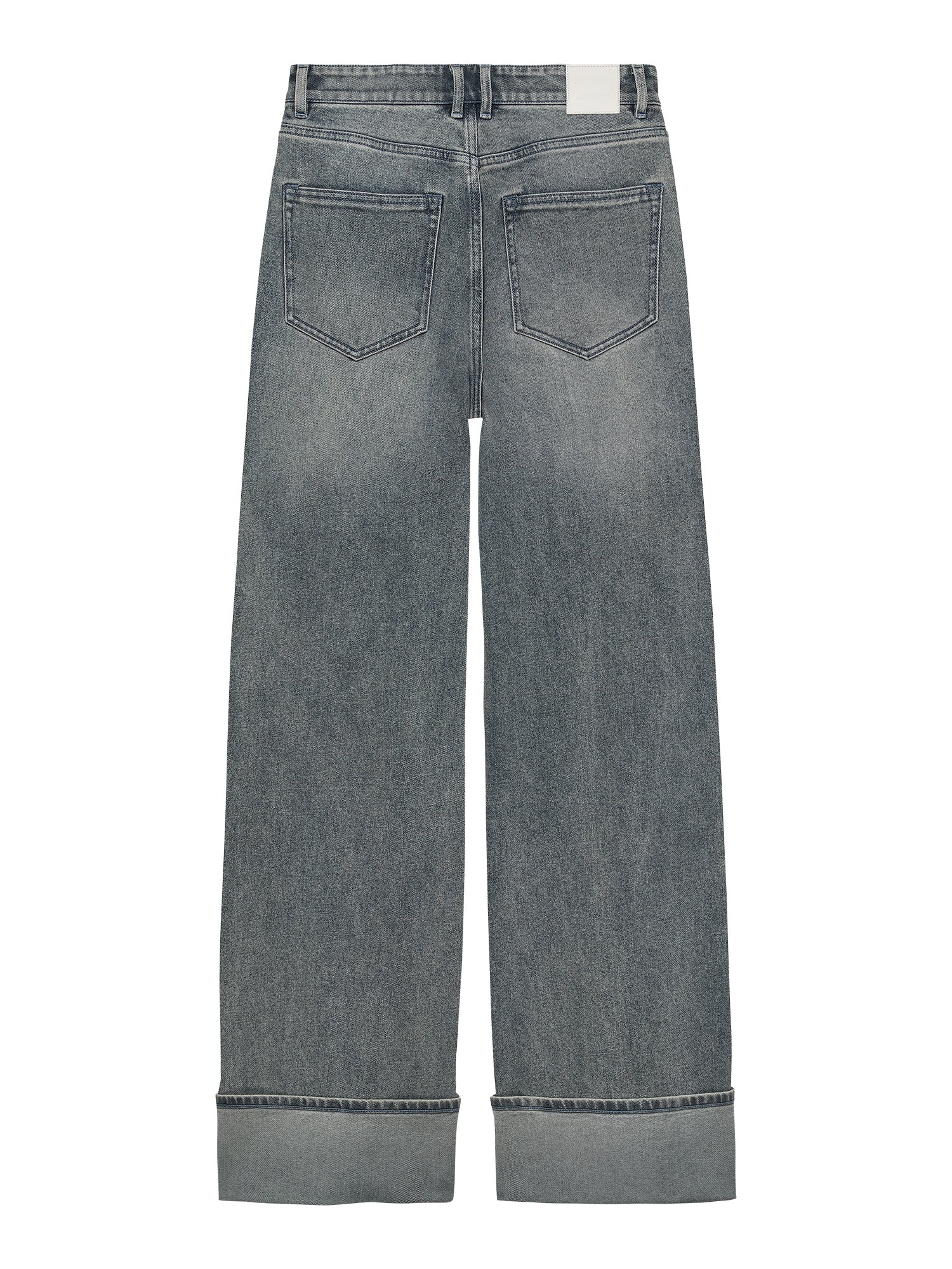 Loose fit jeans met omslag Tinted Blue