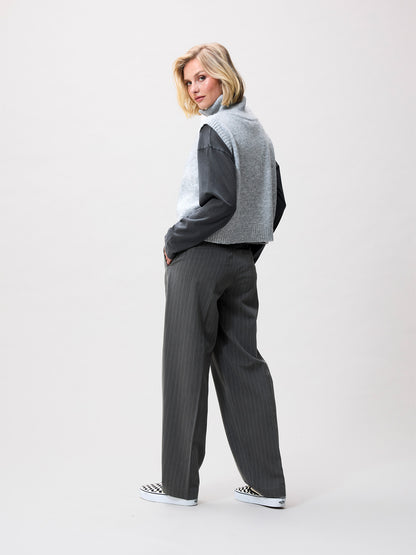 Half zip vest Grey Melange