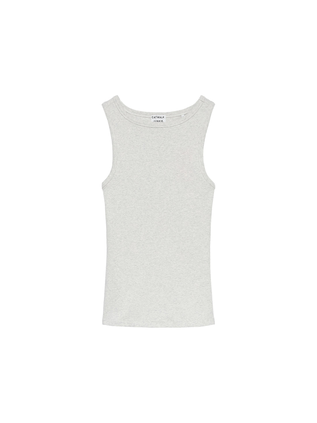 Classic rib singlet Light Grey Melange