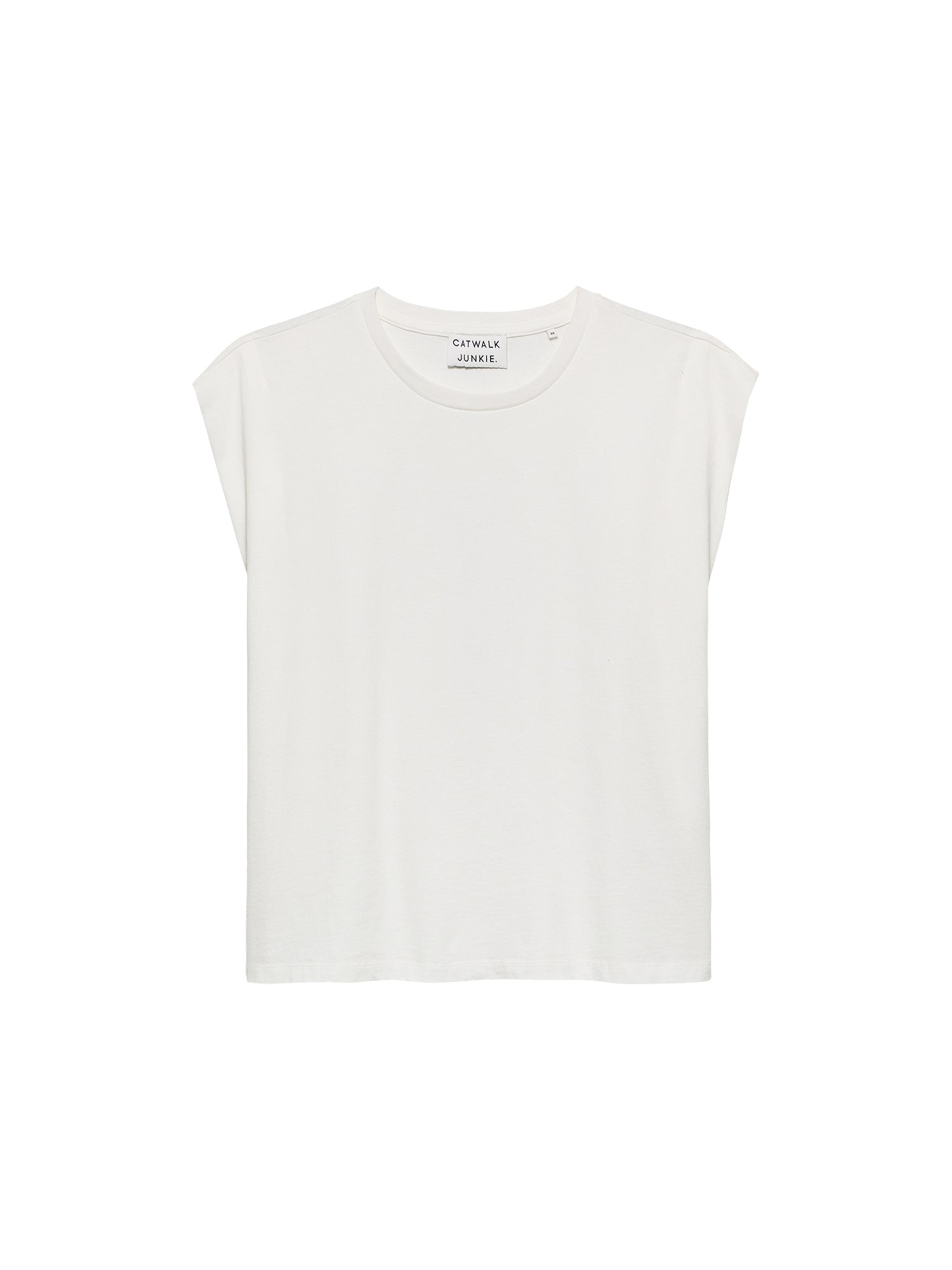 Folded shoulder singlet Off White