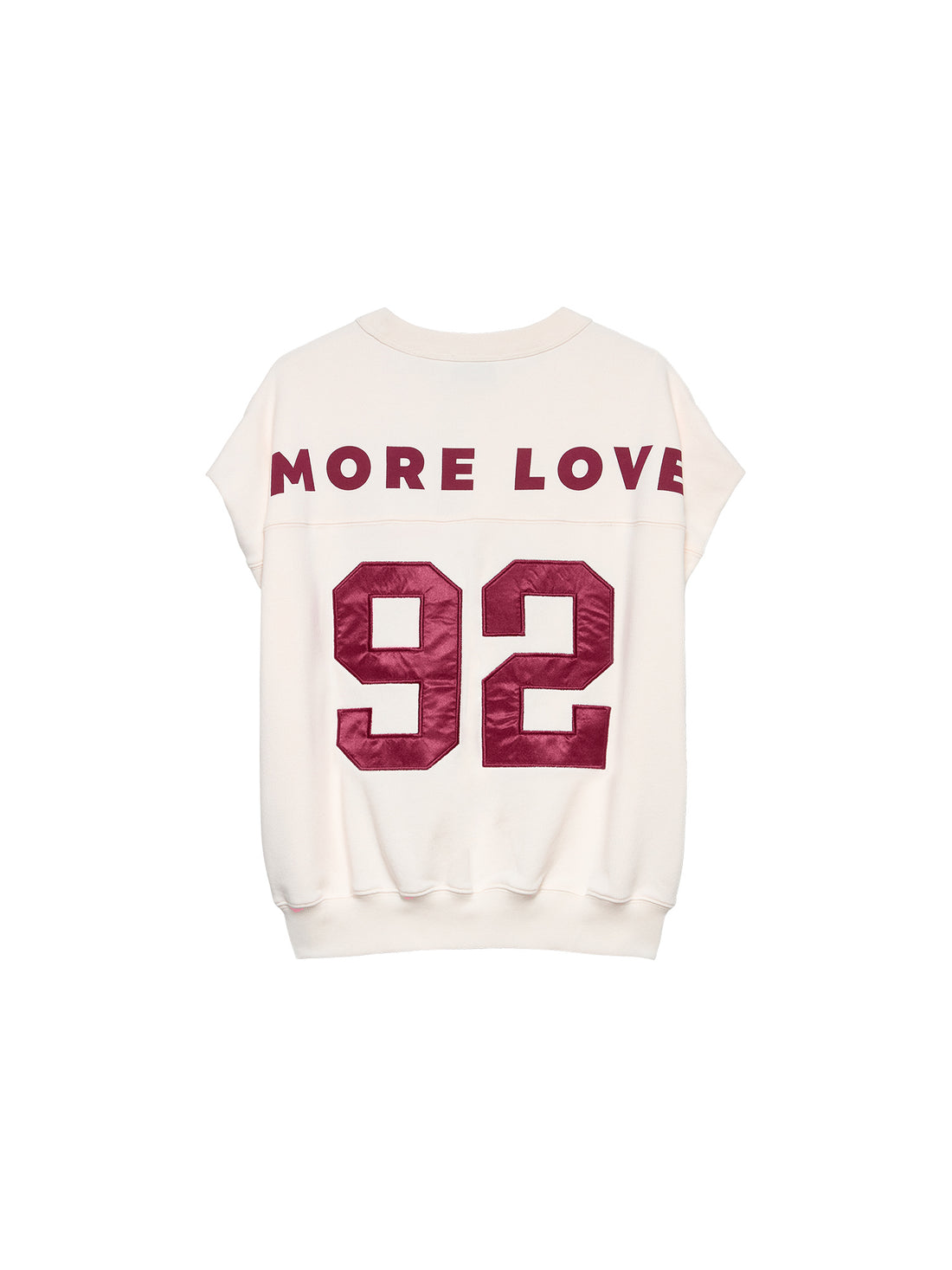 Sleeveless graphic sweater Egret