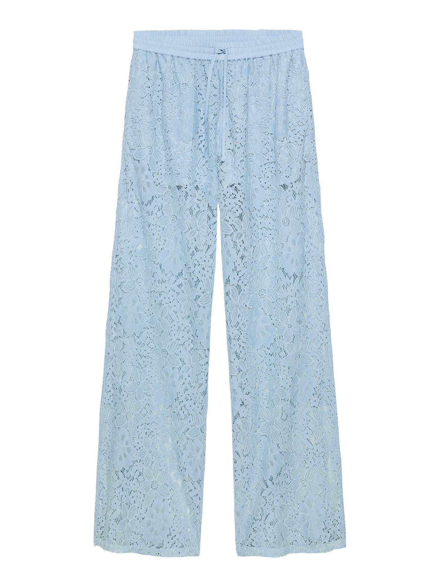 Pull on lace trousers Powder Blue