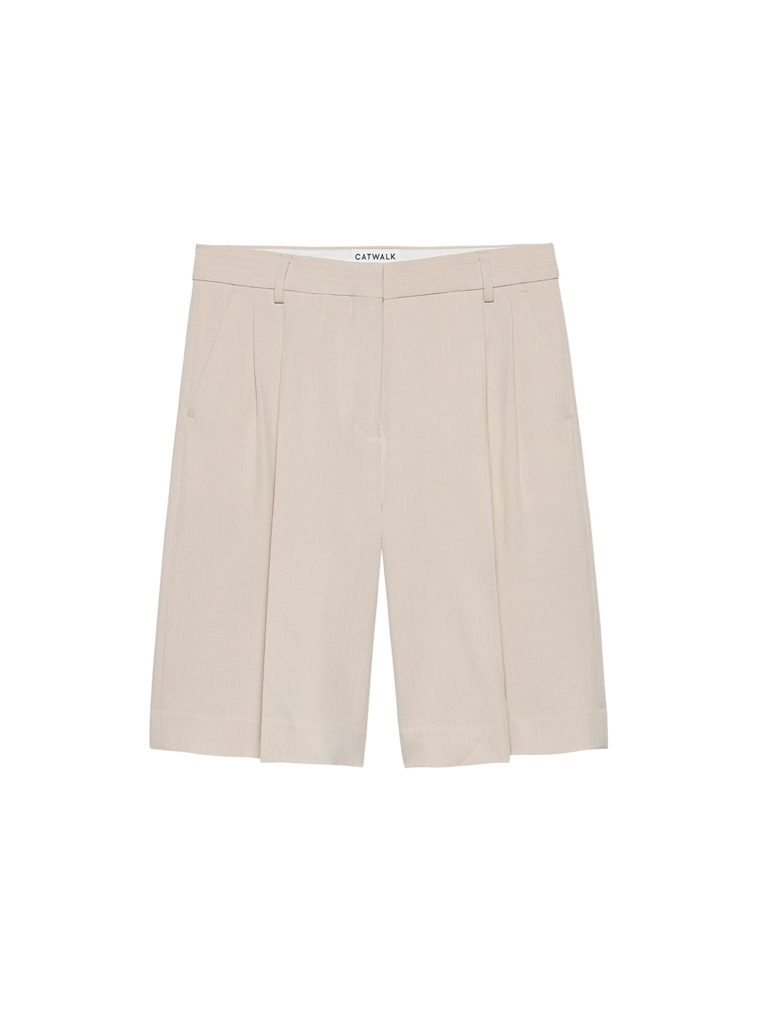Pinstripe bermuda Sandshell