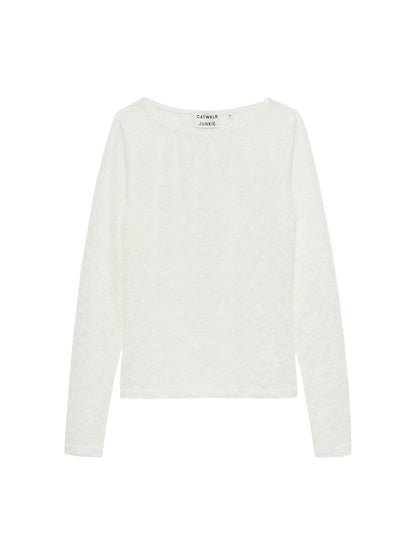 Lace long sleeve Egret