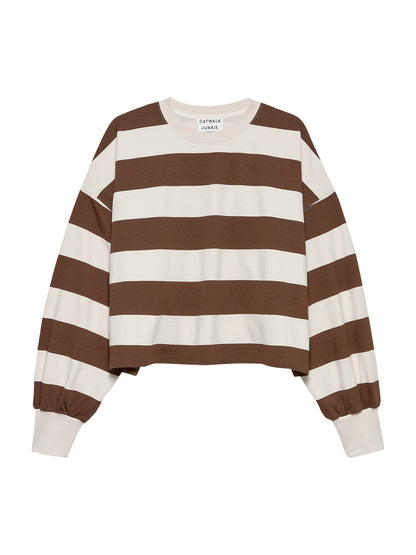 Oversized striped long sleeve Rocky Road