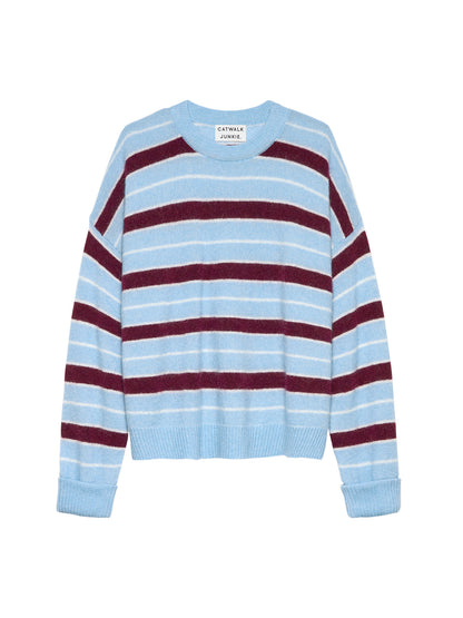 Striped knit Blue