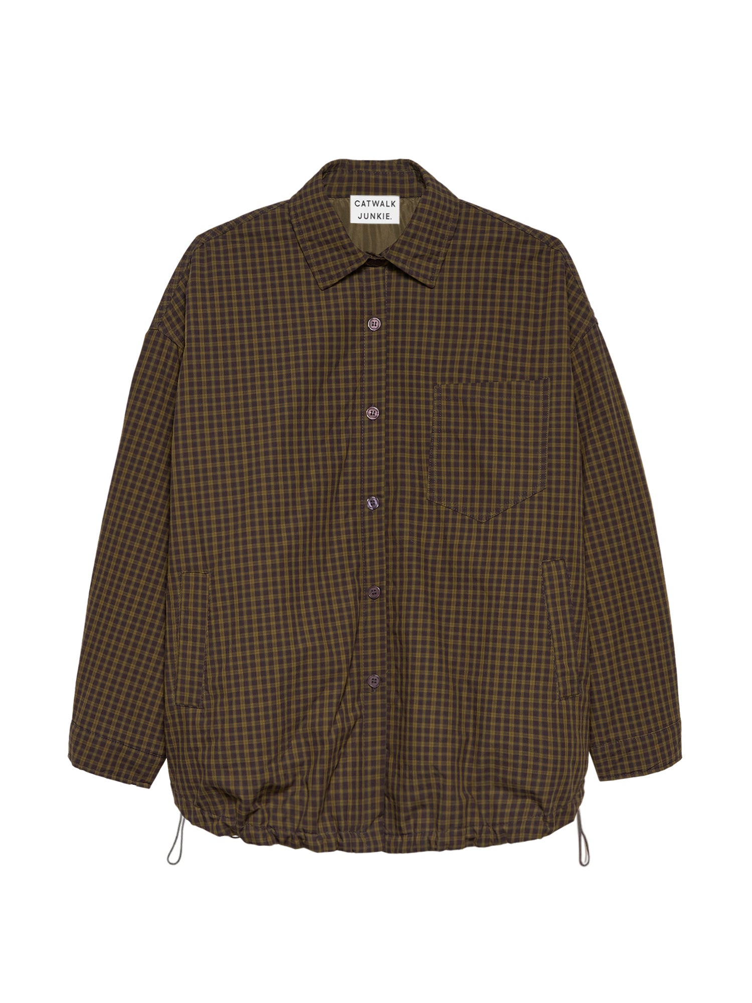 Light padded check jacket Mossy