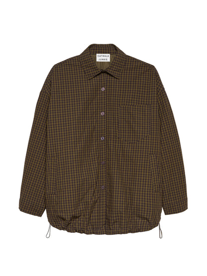 Light padded check jacket Mossy