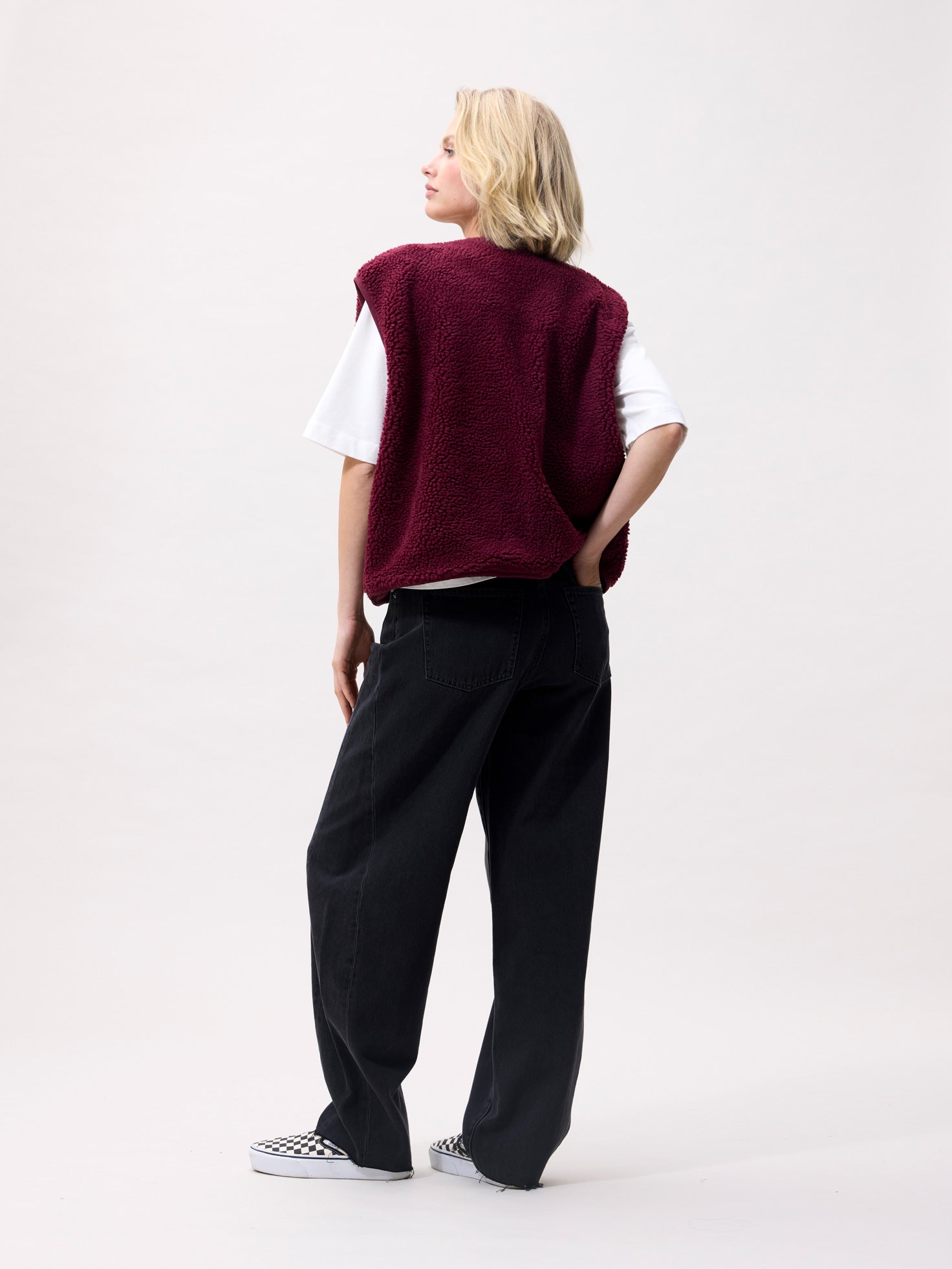 Teddy bodywarmer Merlot