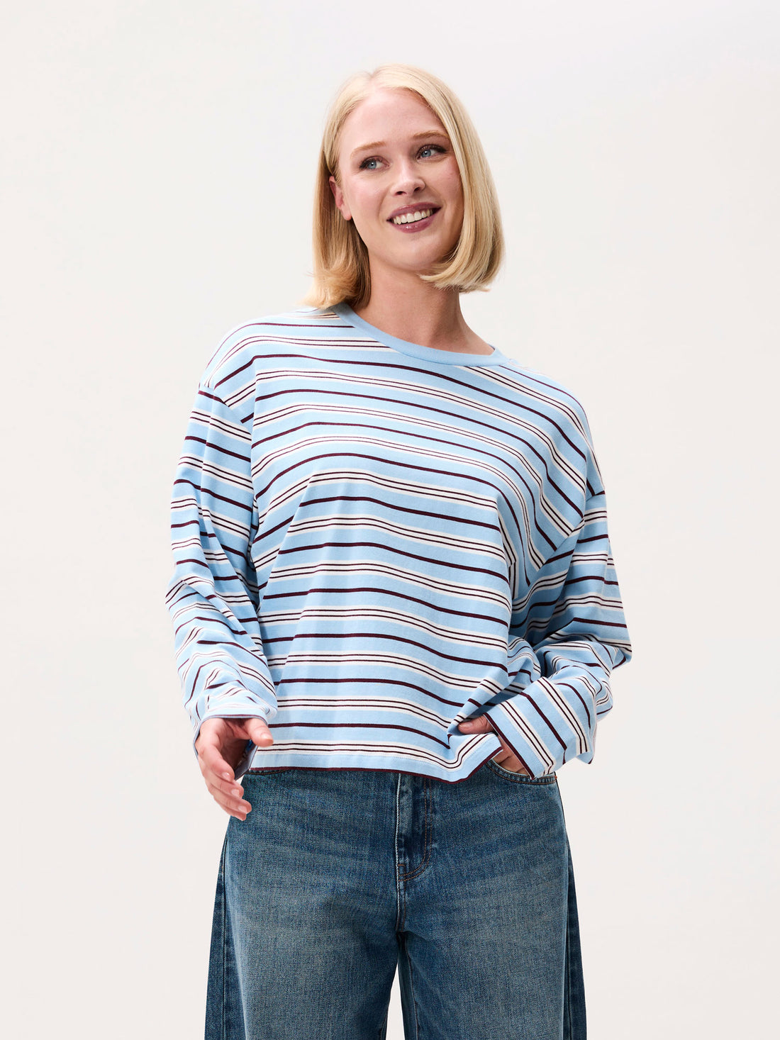 Striped long sleeve Blue