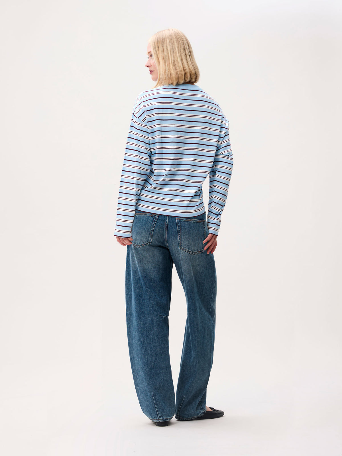 Striped long sleeve Blue