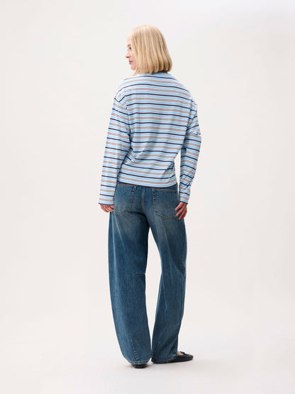 Striped long sleeve Blue