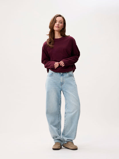 Tuck in long sleeve Merlot