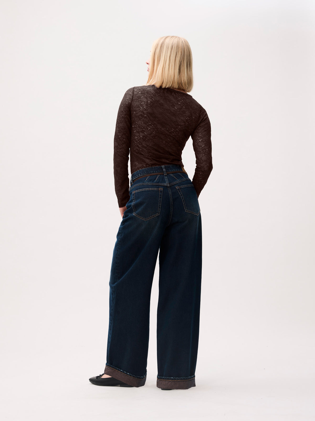 Lace long sleeve Dark Cacao