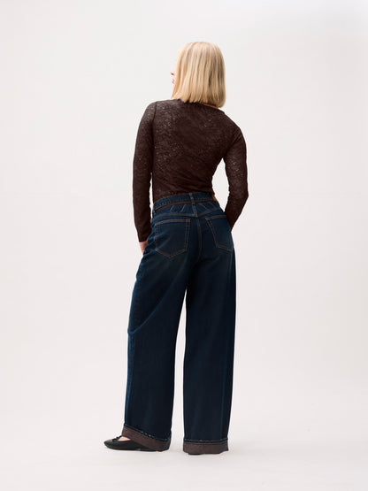 Lace long sleeve Dark Cacao