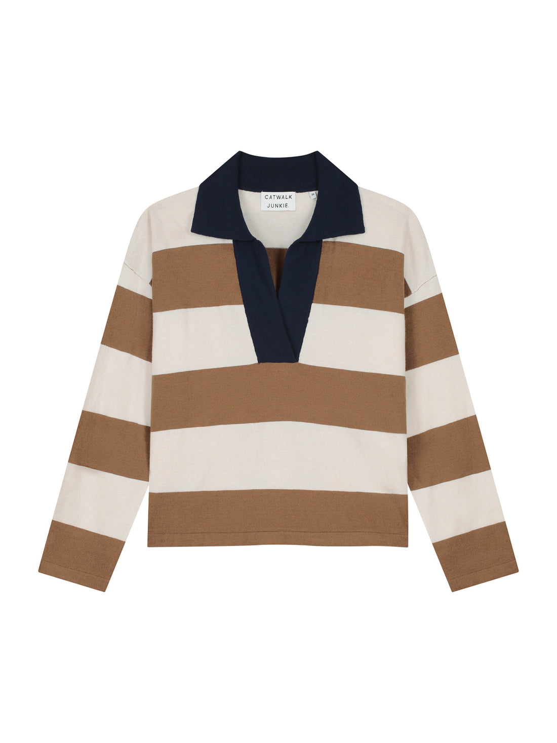Polo Vneck knit Caramel