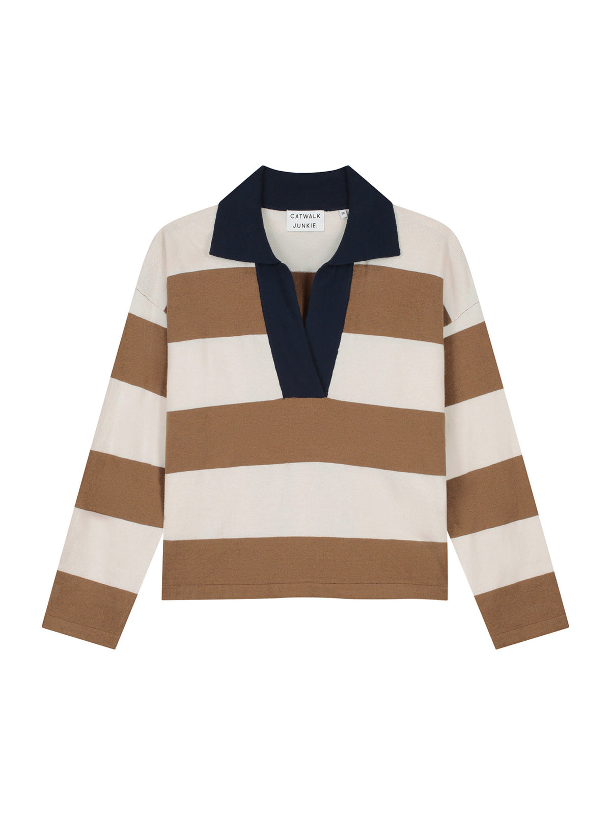 Polo Vneck knit Caramel