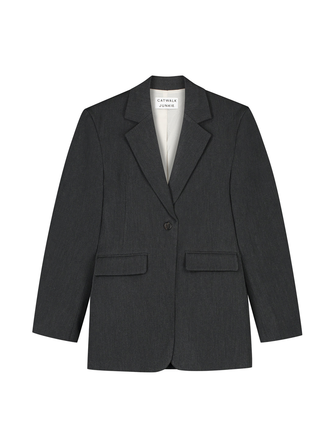 Hourglass Blazer Dark Grey Melange