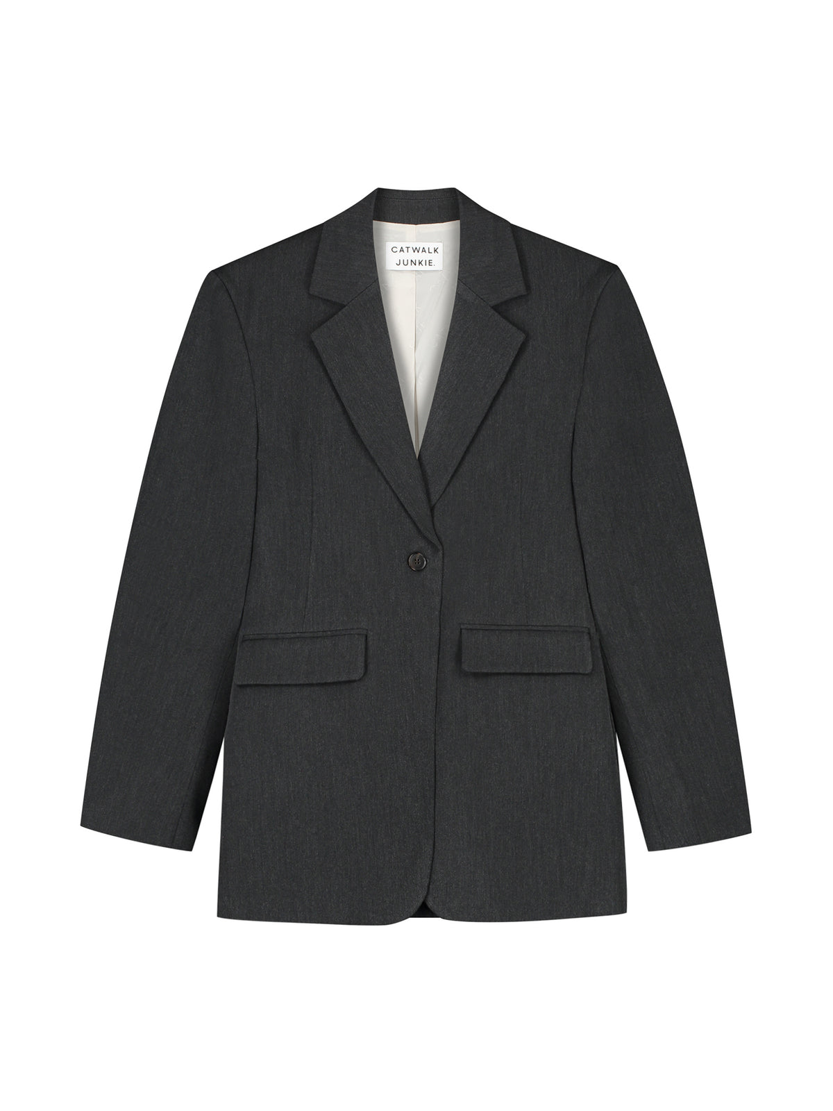 Hourglass Blazer Dark Grey Melange