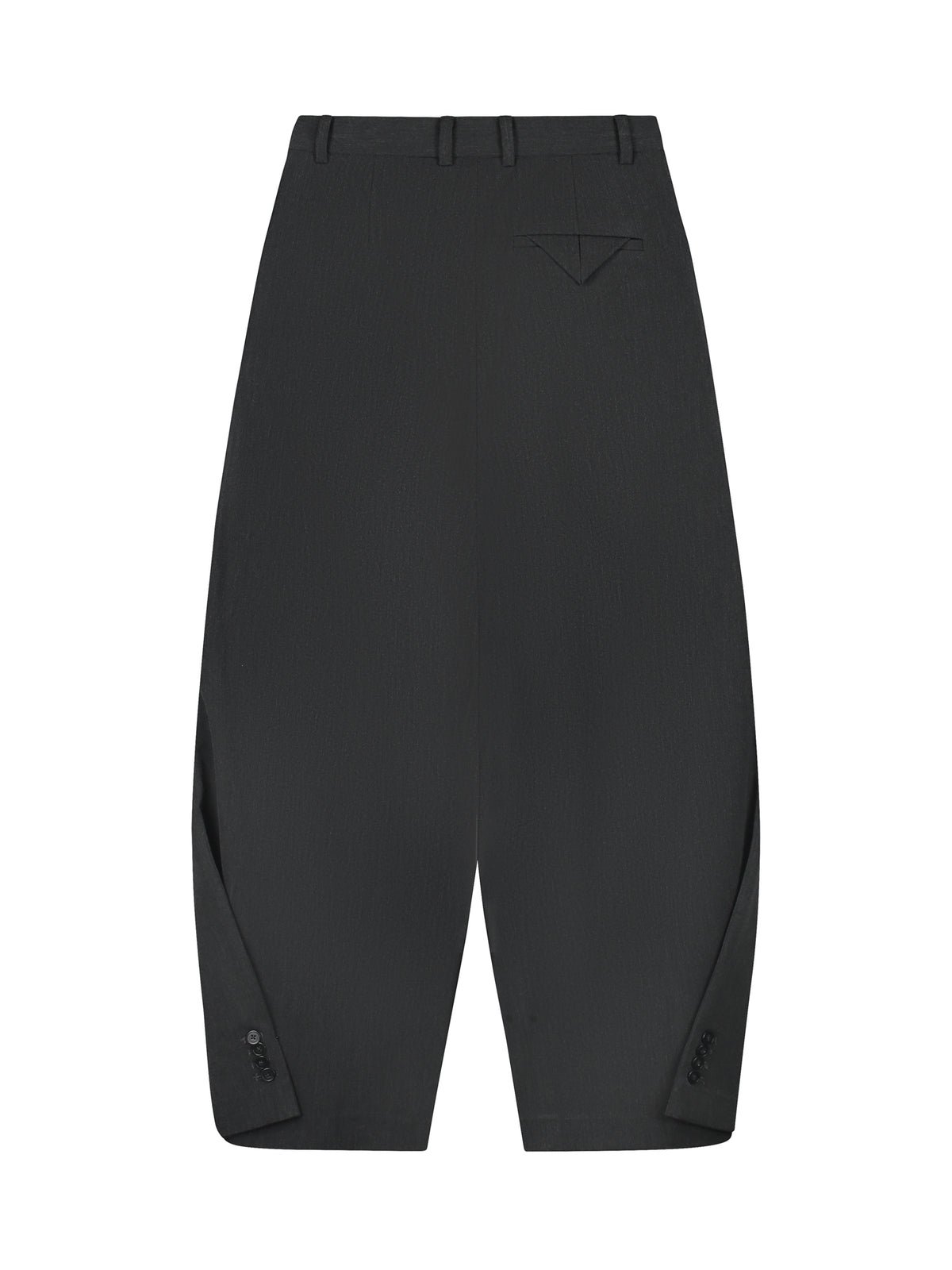 Barrel fit tailored trousers Dark Grey Melange