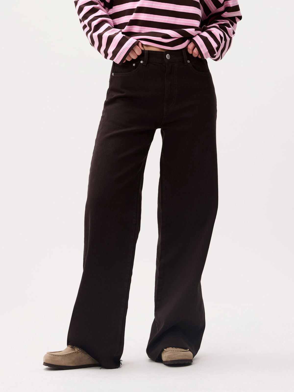 Loose fit jeans Dark Cacao