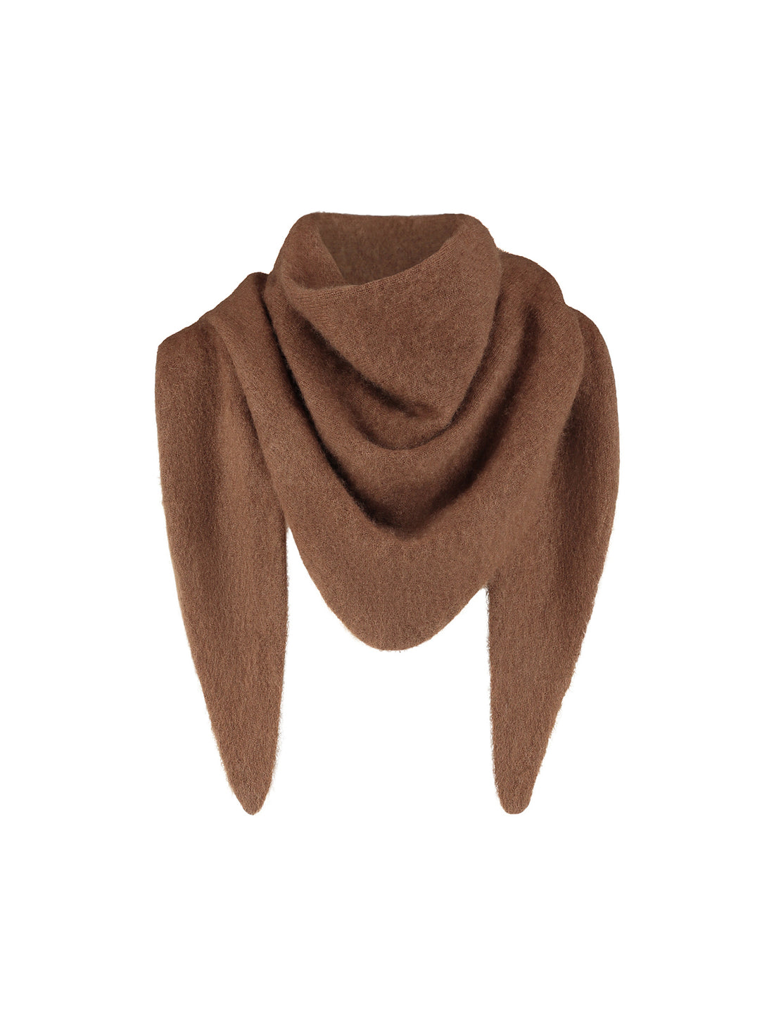 Super soft merino triangle scarf Caramel