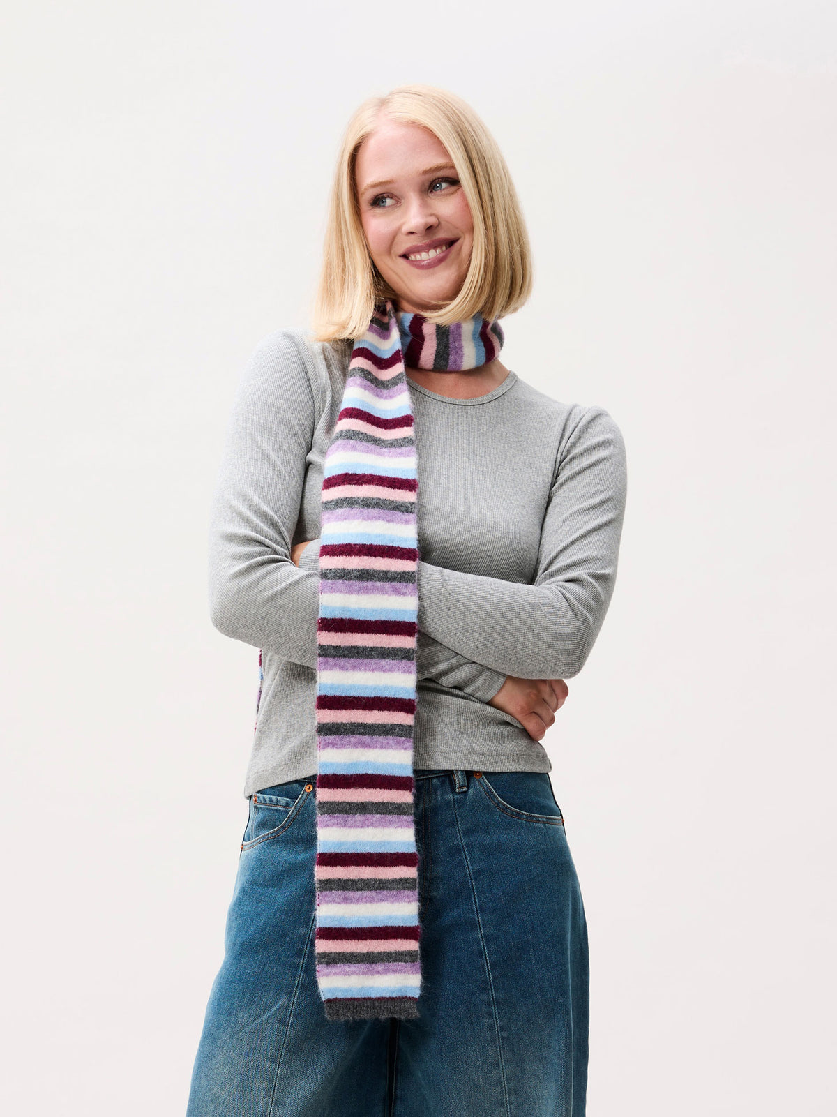 Striped scarf Multi