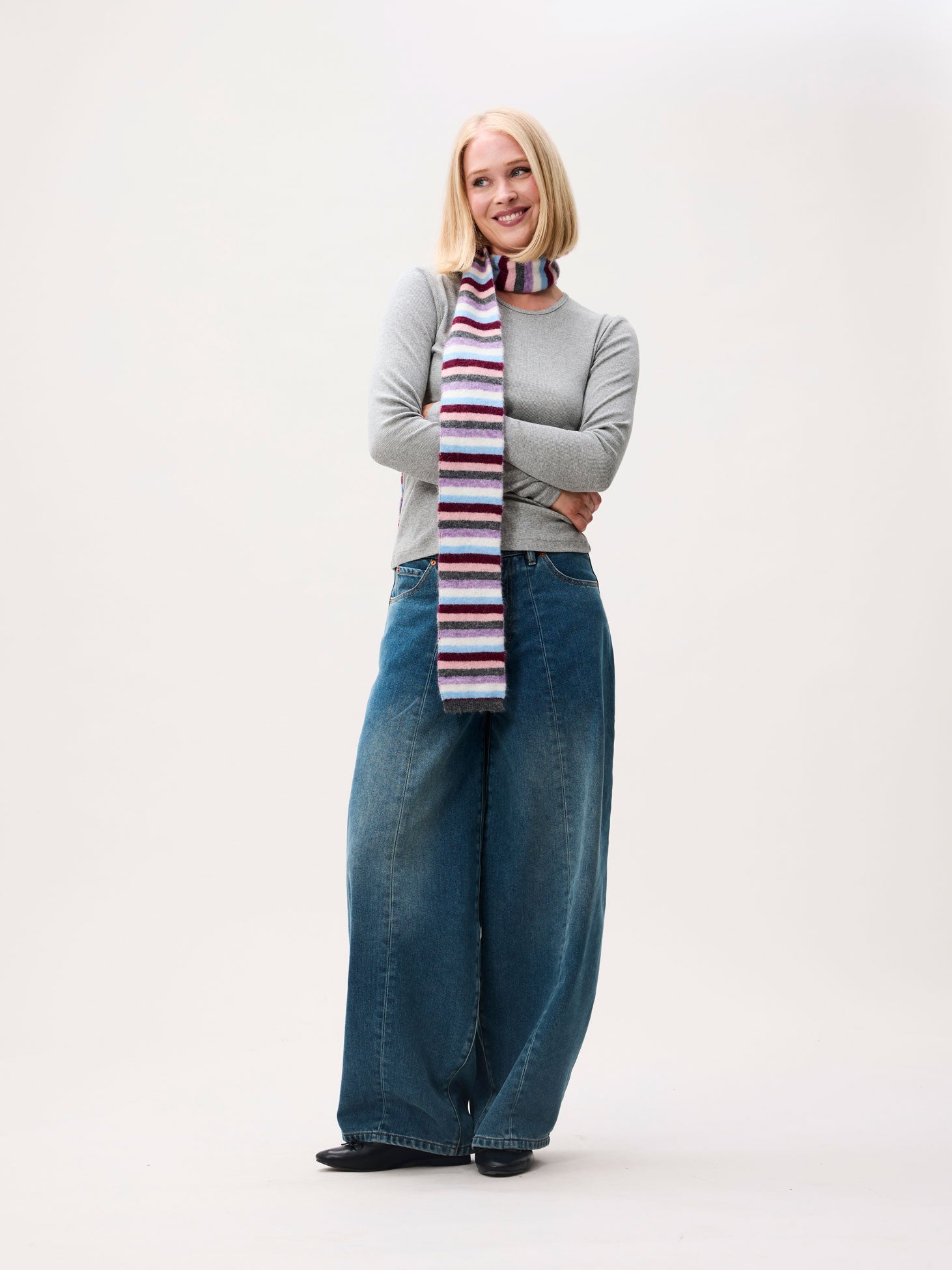 Striped scarf Multi