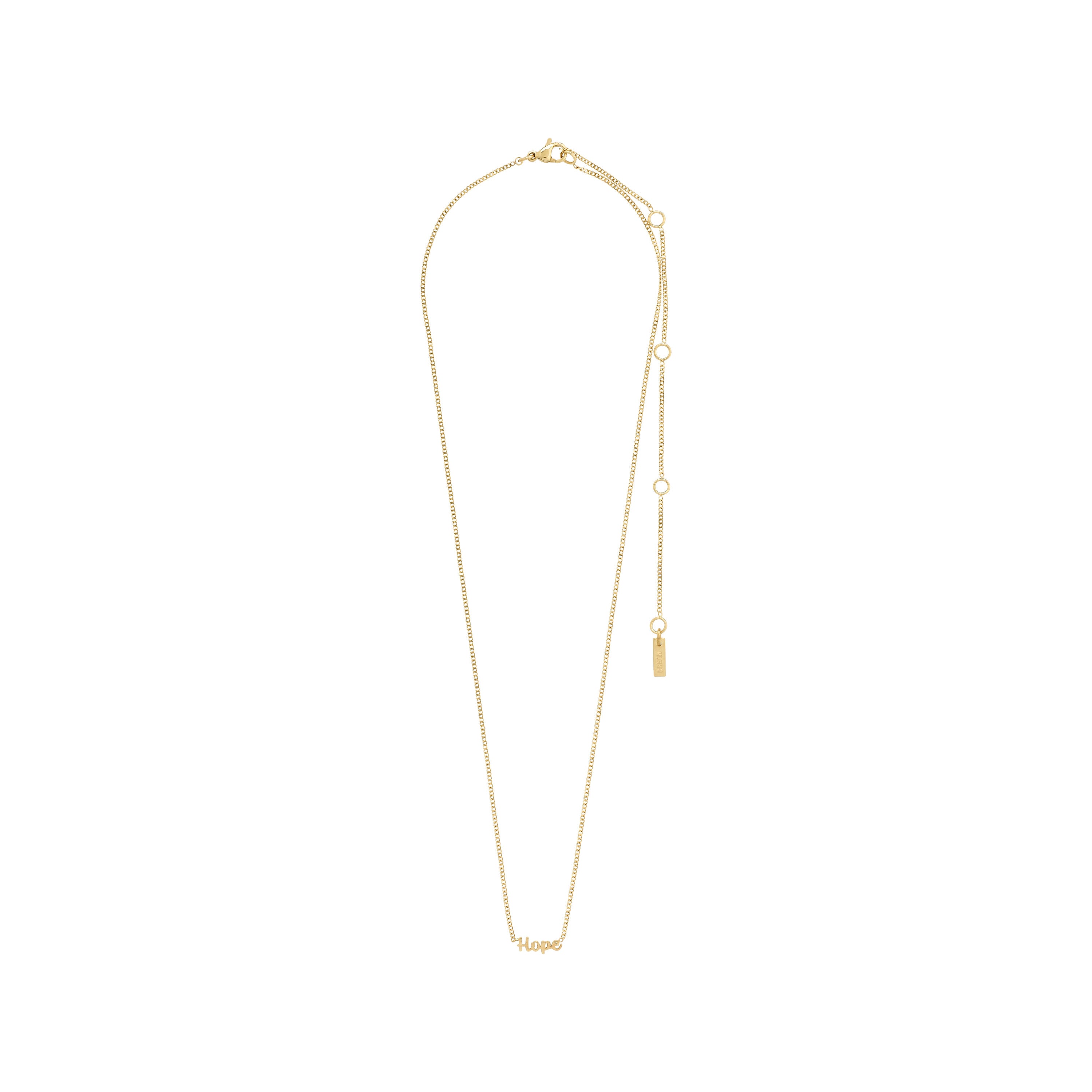 HOPE gerecyclede ketting verguld