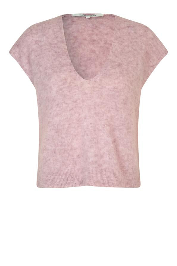 Camryn Gebreid Vest Sepia Roze