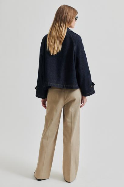 Columbus Trench Jacket Dark blue denim