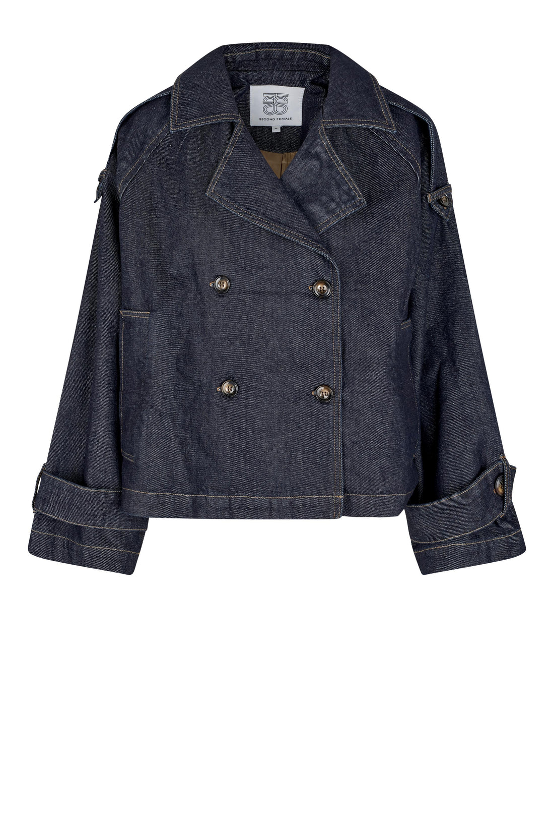Columbus Trench Jacket Dark blue denim
