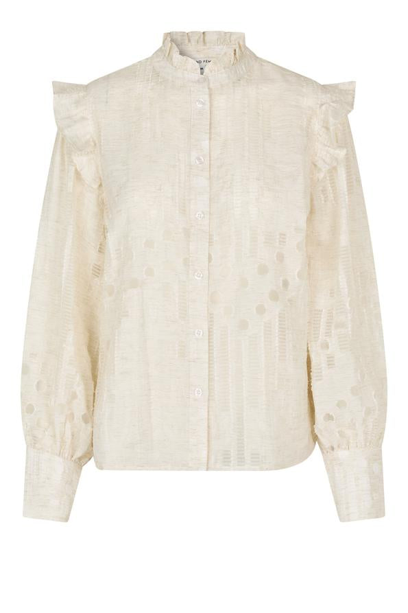 Nete Frill Shirt Coconut Milk