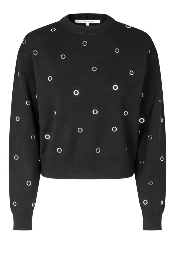 Stinne Knit O-Neck Black