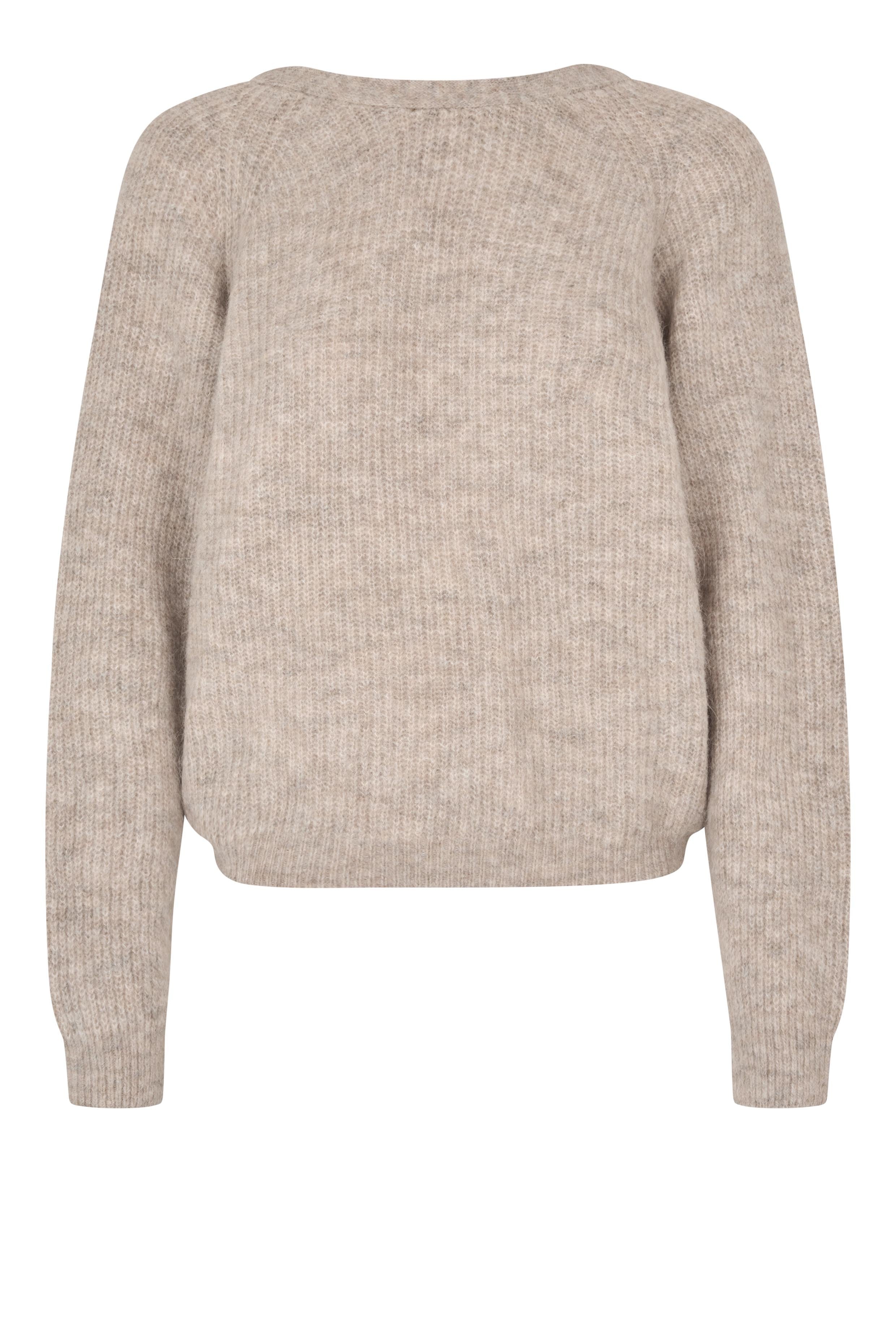 Flare Knit Lichtbeige Melange