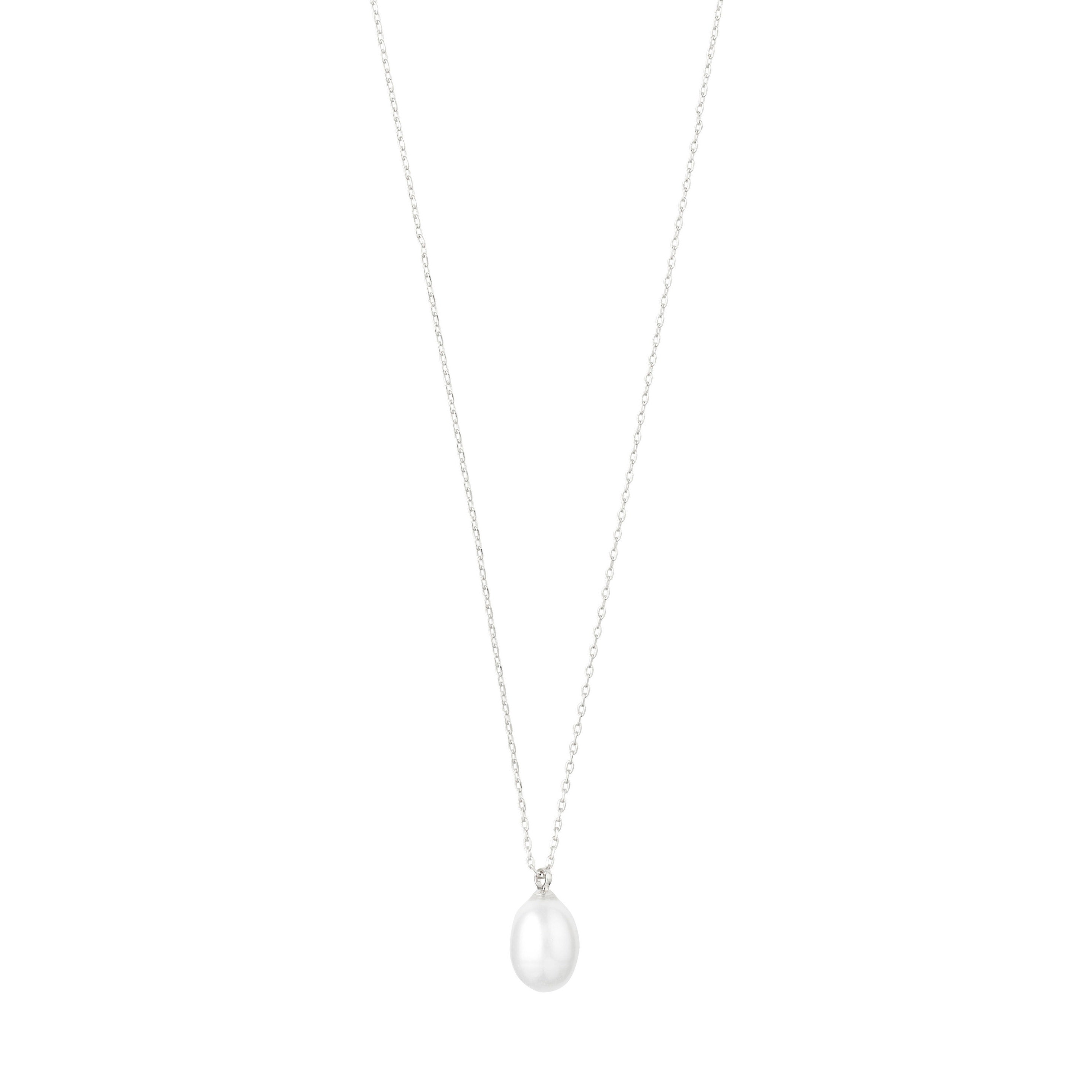 EILA Zoetwaterparels Ketting verzilverd