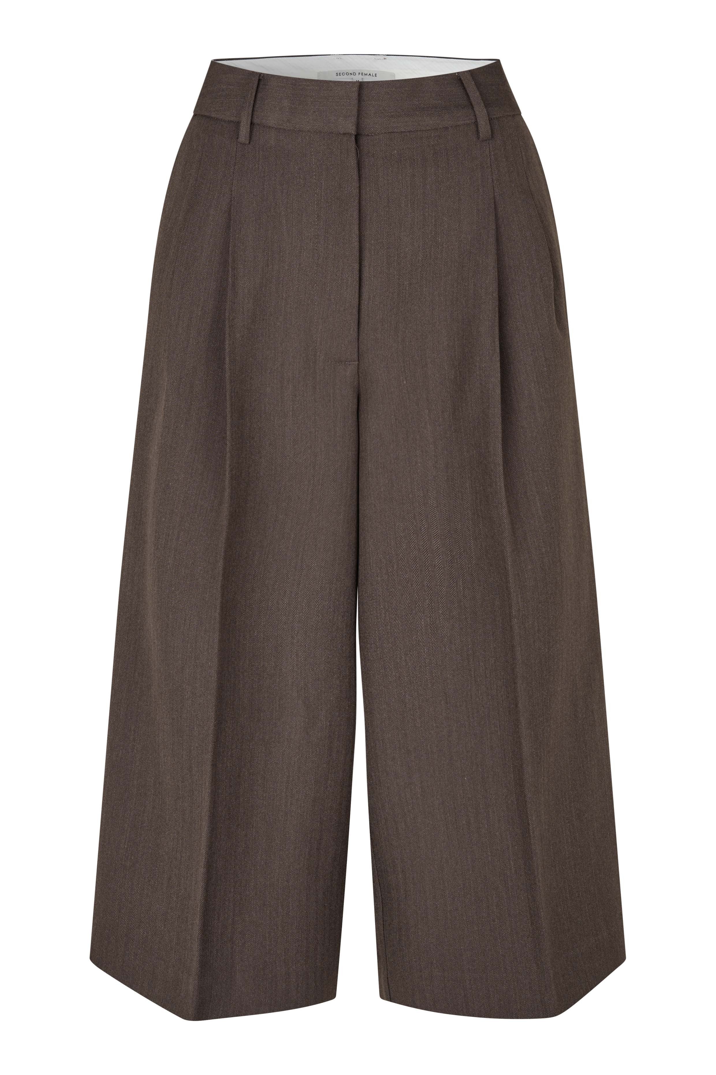 Riese Shorts Donkerbruin Melange