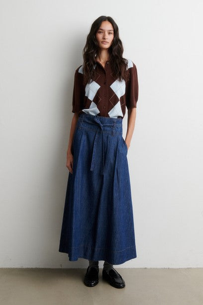 Evana Denim Skirt Blue denim