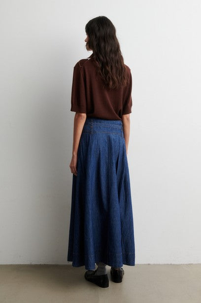 Evana Denim Skirt Blue denim