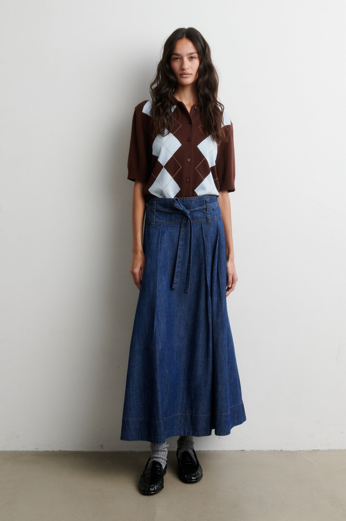Evana Denim Skirt Blue denim