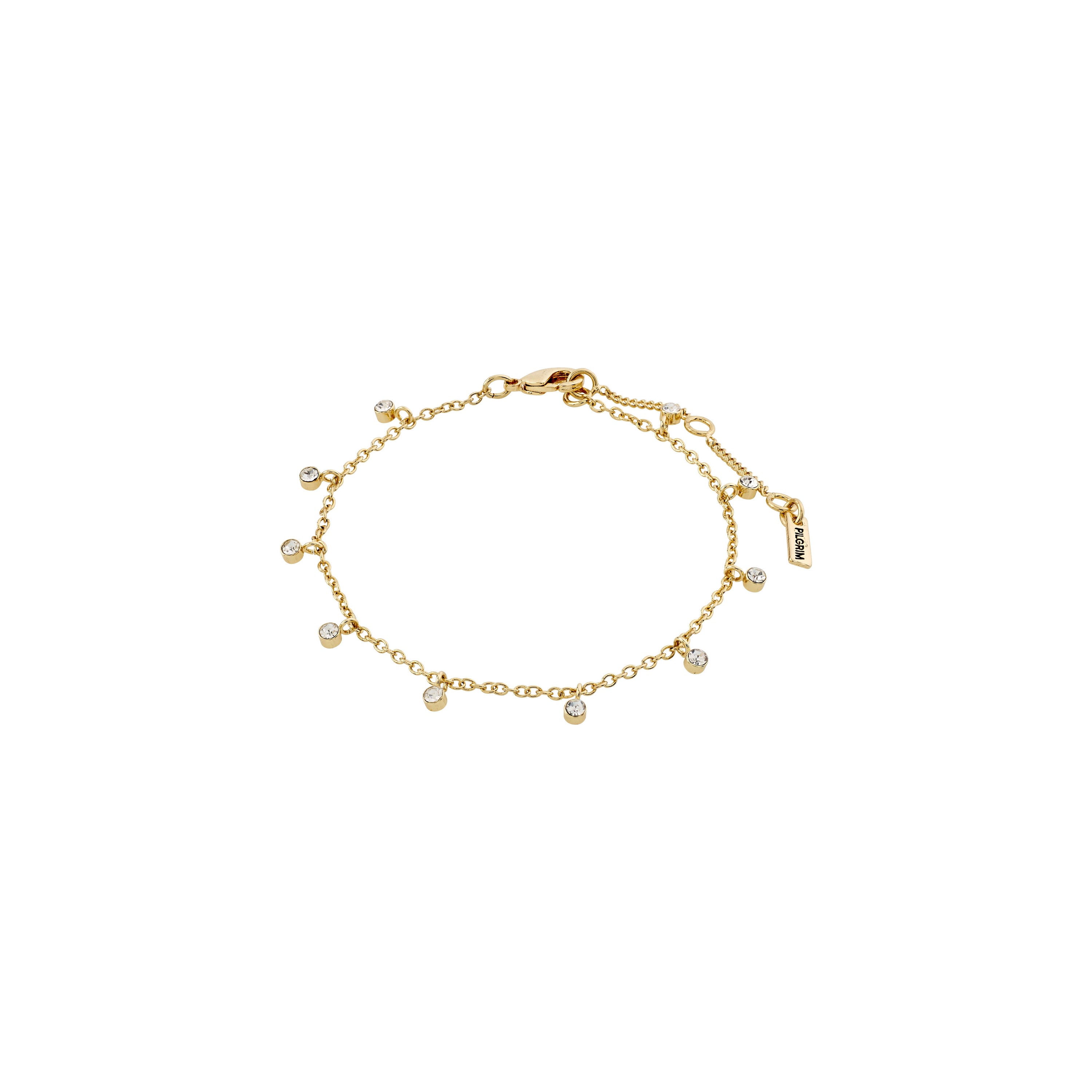 MAJA Kristallen armband met meerdere druppels, verguld