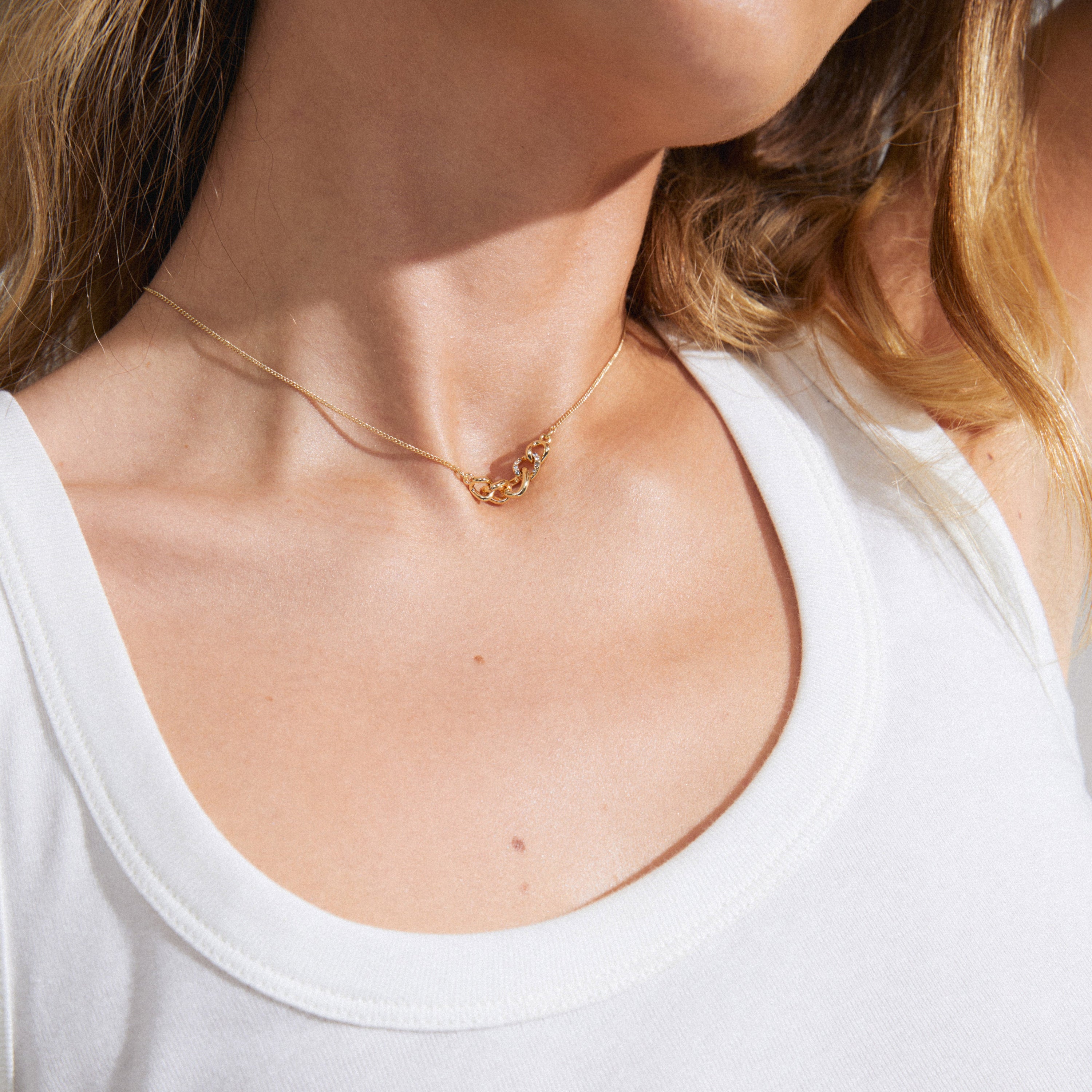 WRENLEY gerecyclede ketting verguld