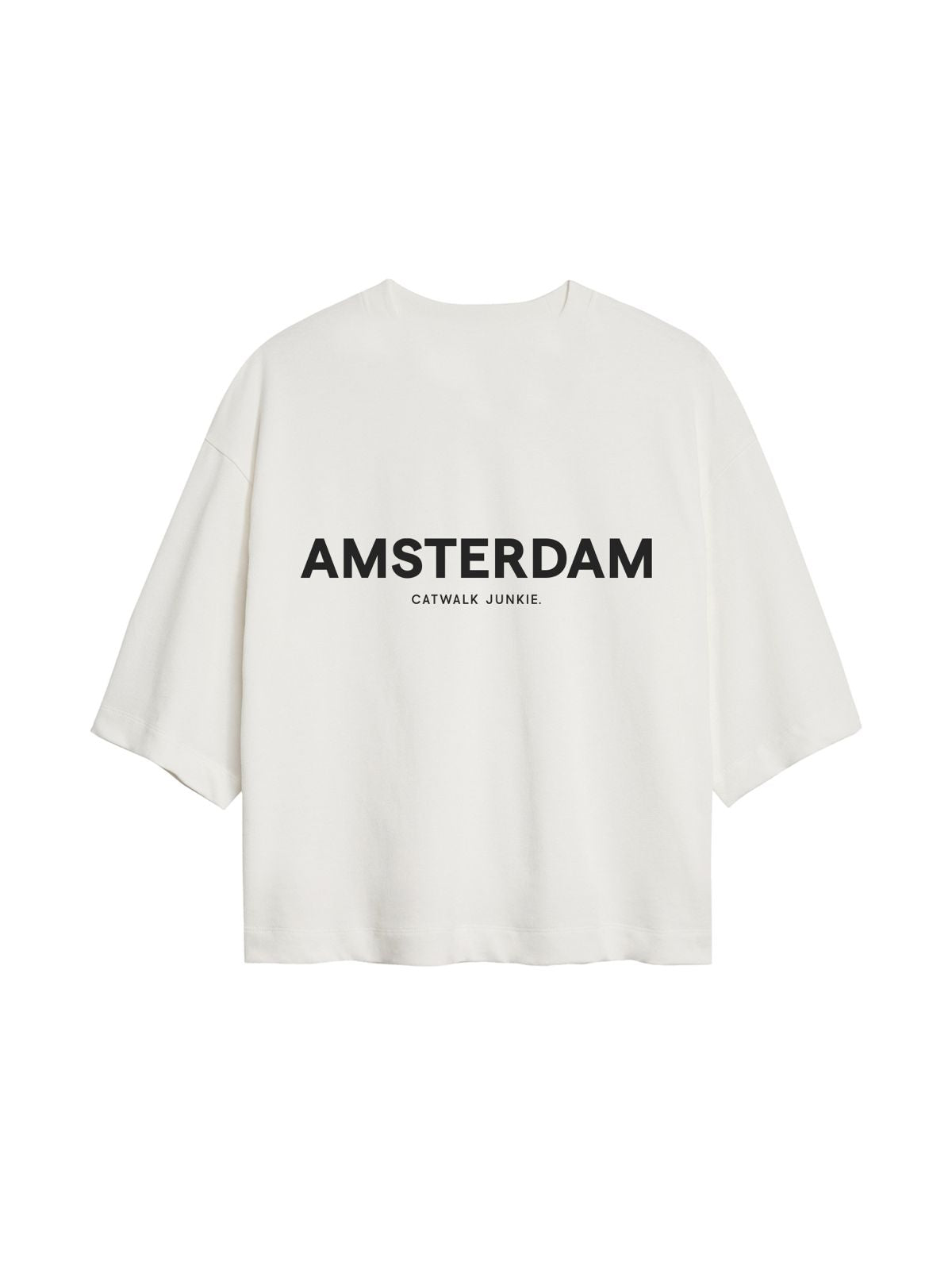 Loose fit T-shirt Amsterdam Gebroken Wit