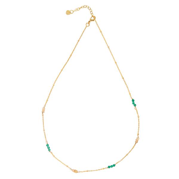 Longing Aventurin Citrien Vergulde Ketting