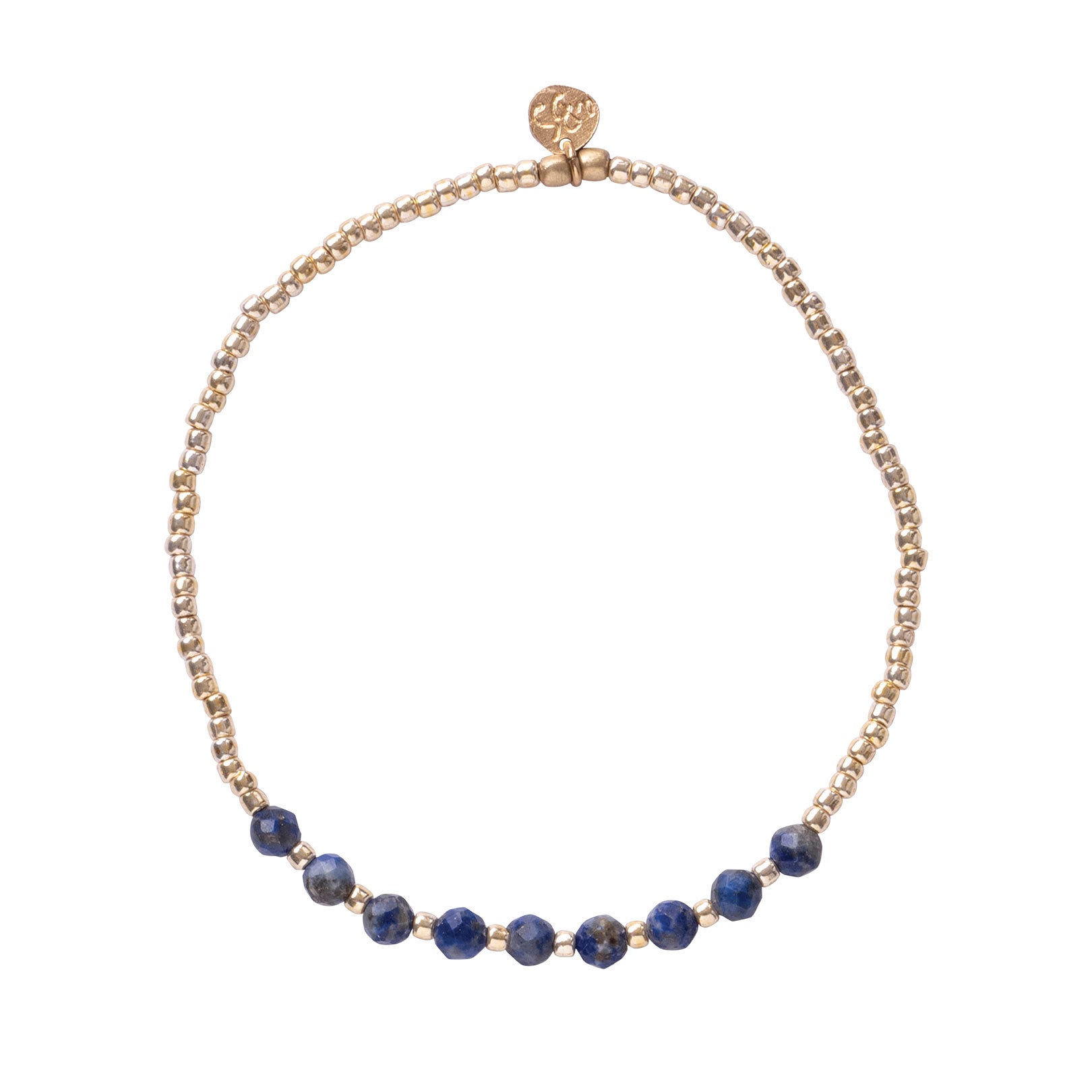 Trots Lapis Lazuli Goudkleurig Armband