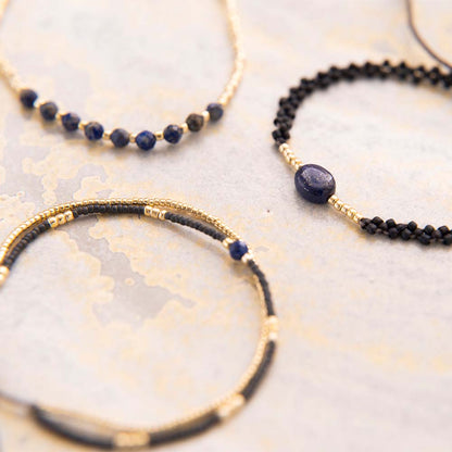 Proud Lapislazuli Goldfarbig Armband