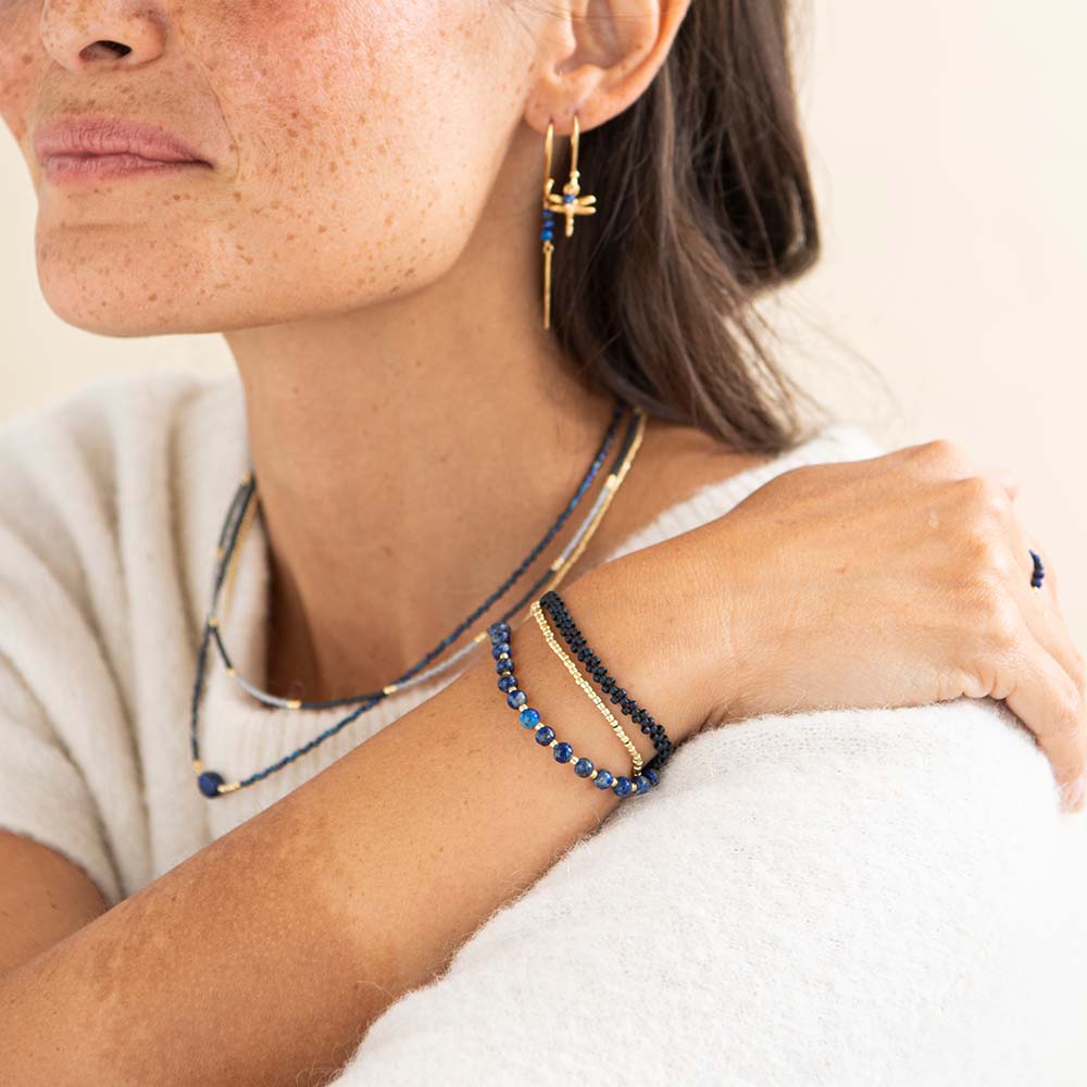 Geliefde Lapis Lazuli Goudkleurige Armband